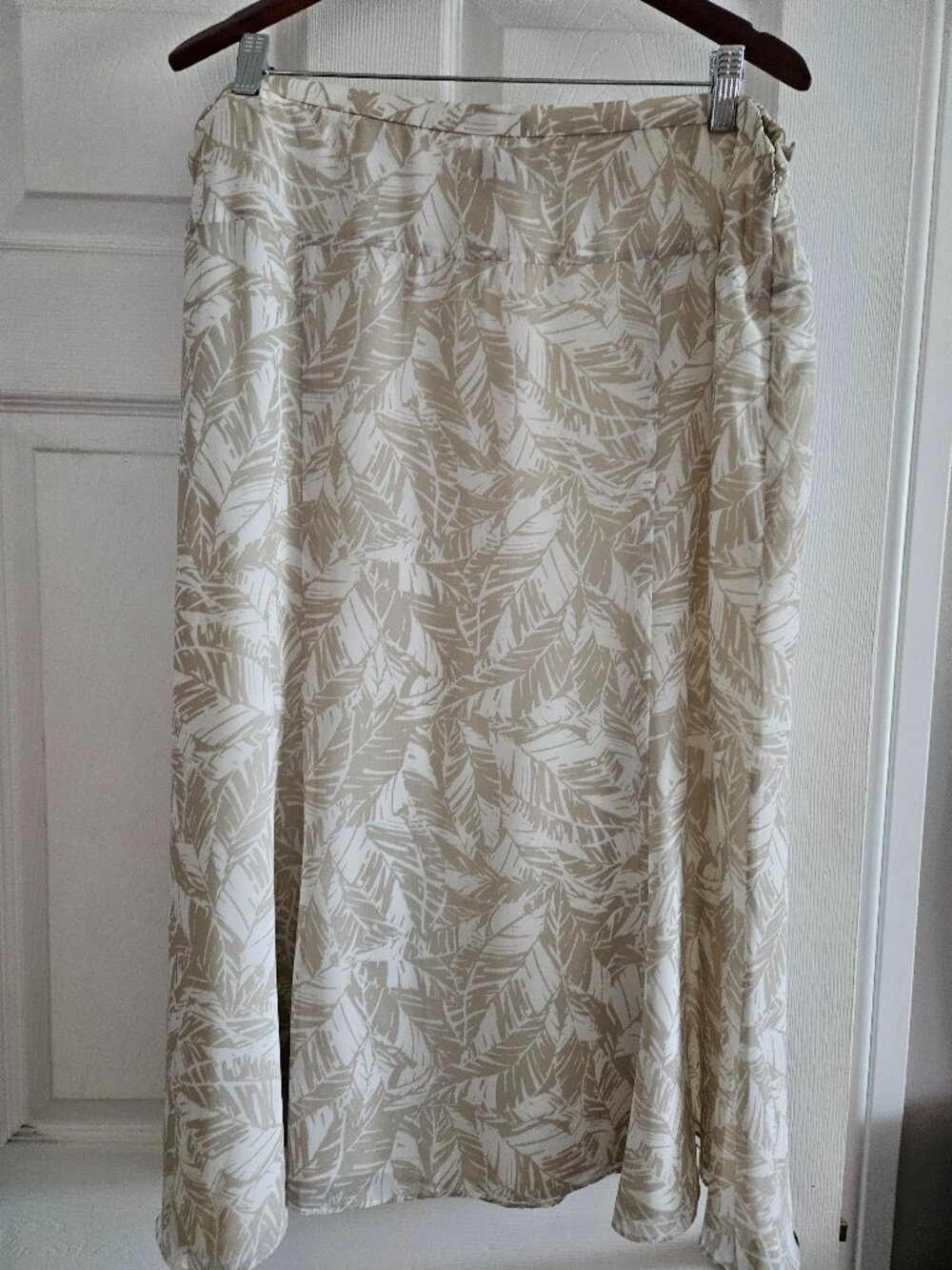 Beige Silky Skirt